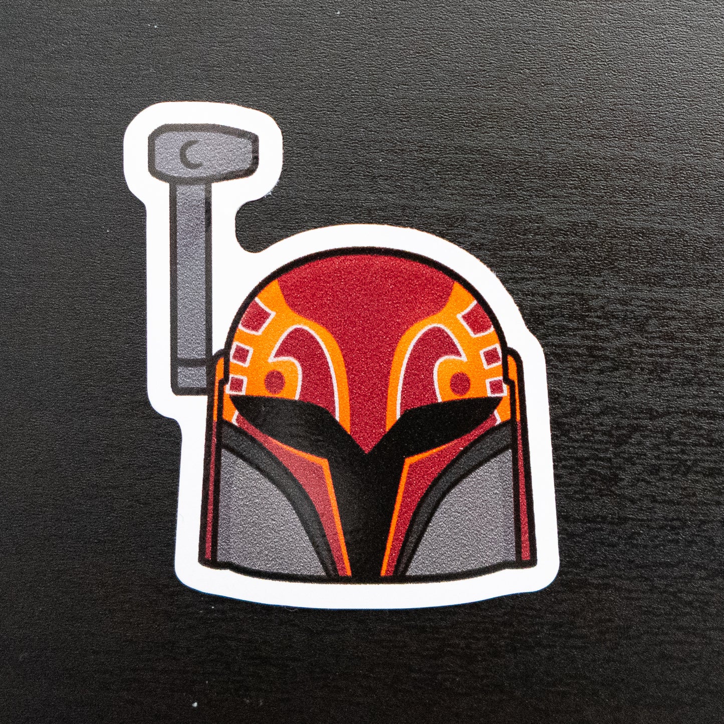 Artistic Armoured Rebel Helmet Sticker