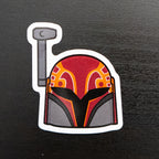 Artistic Armoured Rebel Helmet Sticker
