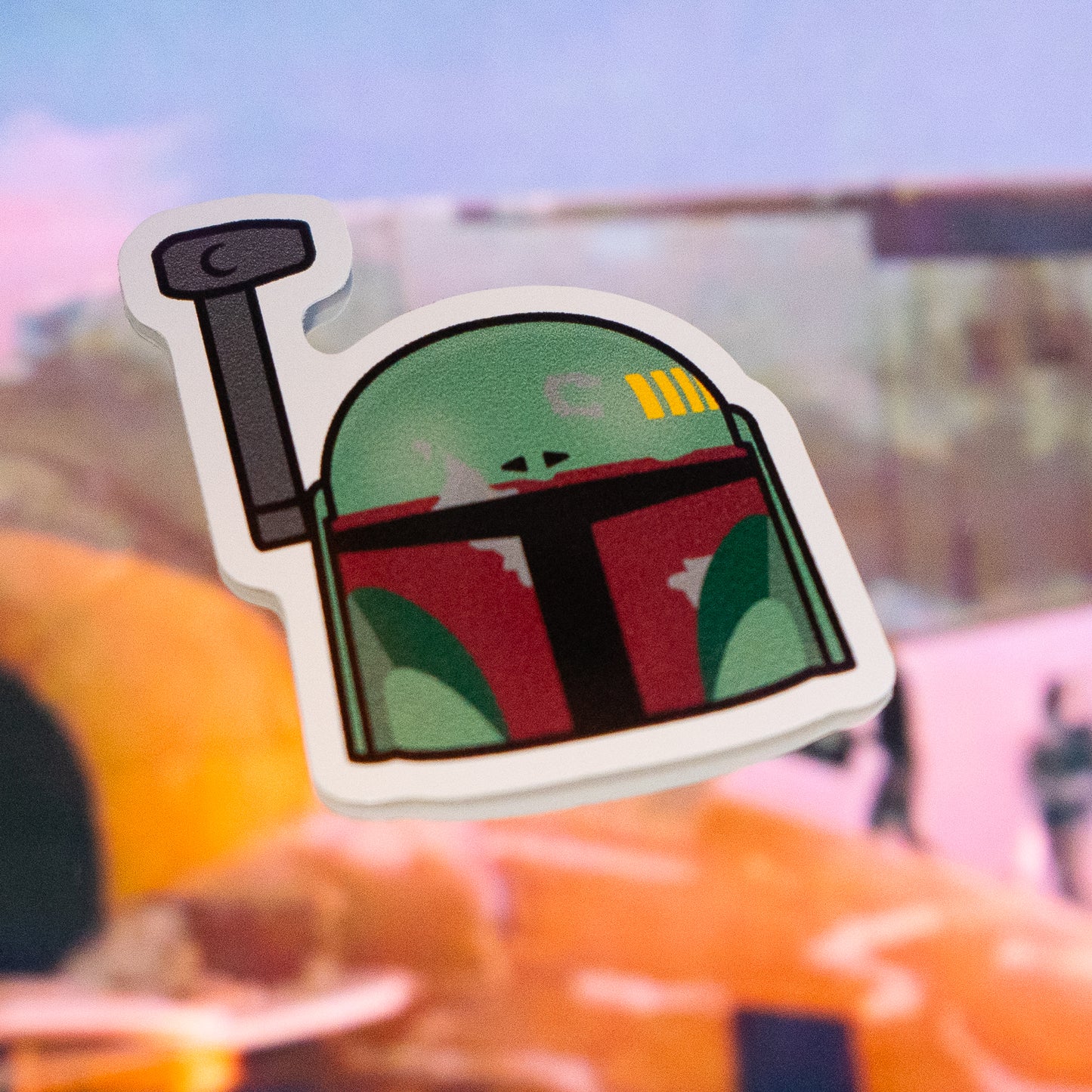 The Bounty Hunter Helmet Sticker