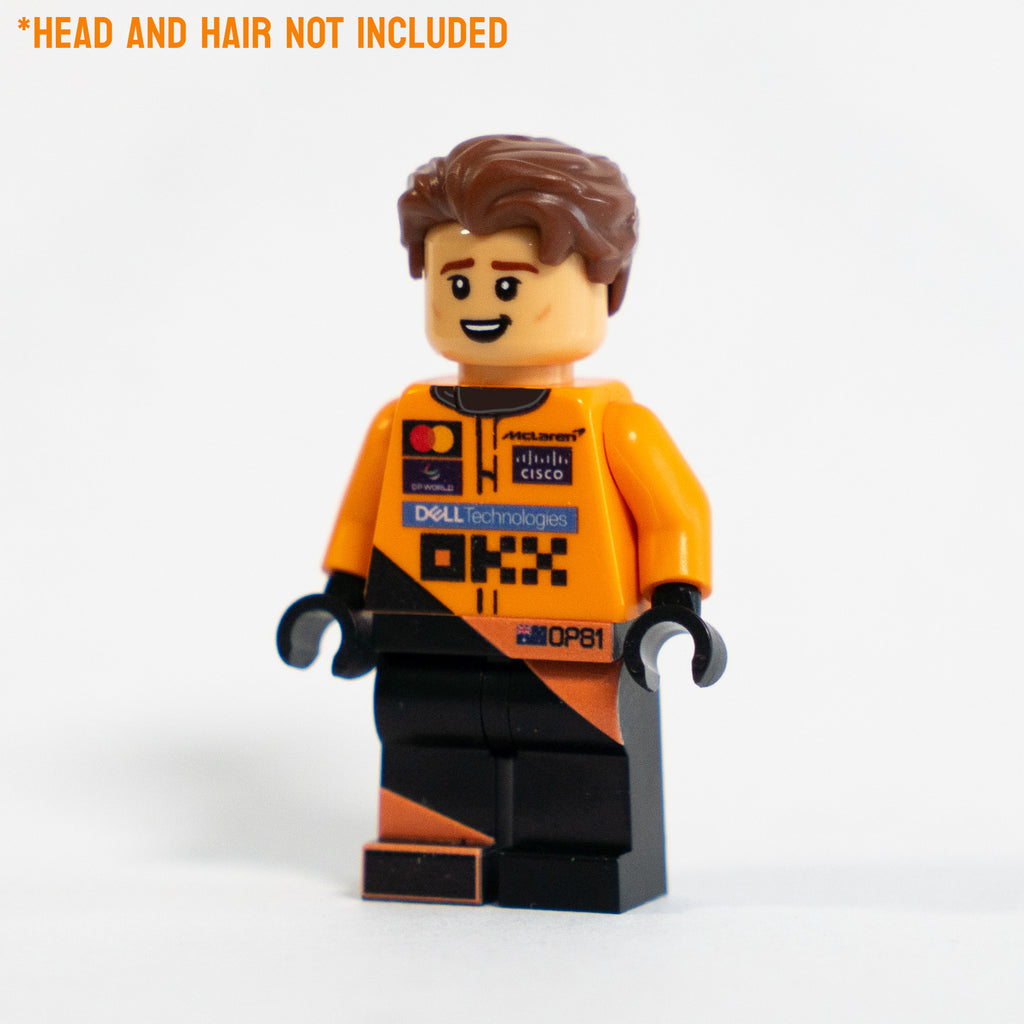 LEGO® Formula 1 Mclaren Race Suit Minifig Upgrade Kit