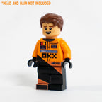 LEGO® Formula 1 Mclaren Race Suit Minifig Upgrade Kit