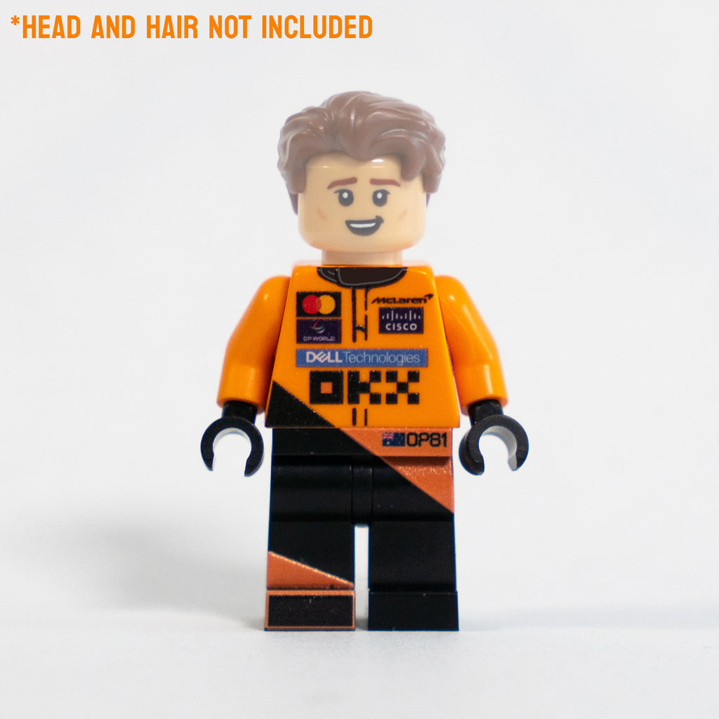LEGO® Formula 1 Mclaren Race Suit Minifig Upgrade Kit