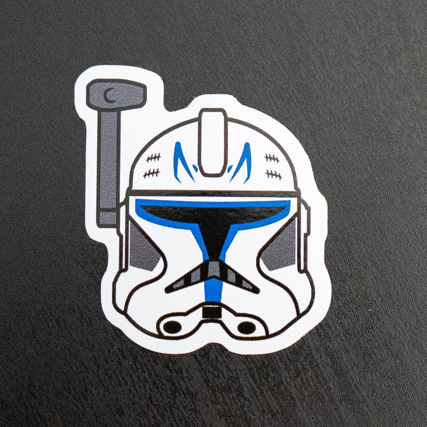Captian Rex Sticker Blue Captain Helmet Sticker – HollyOnFilm