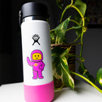 Pink Vintage Space Explorer Sticker